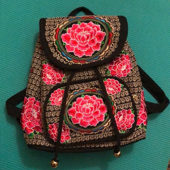 Bags | Mexican Floral Backpack | Poshmark